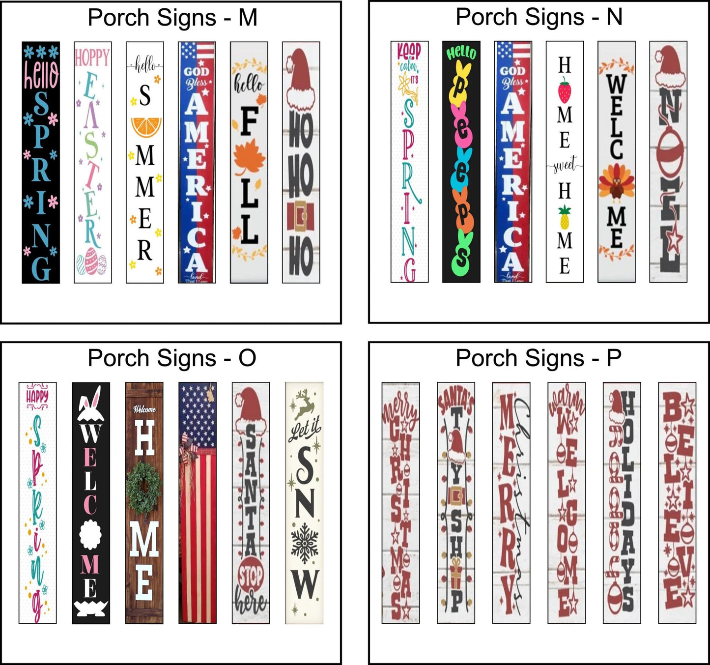 1:24 Scale Dollhouse Front Porch Signs - Over 100 Different Styles to Choose From - MstrcrftMinis - 1096