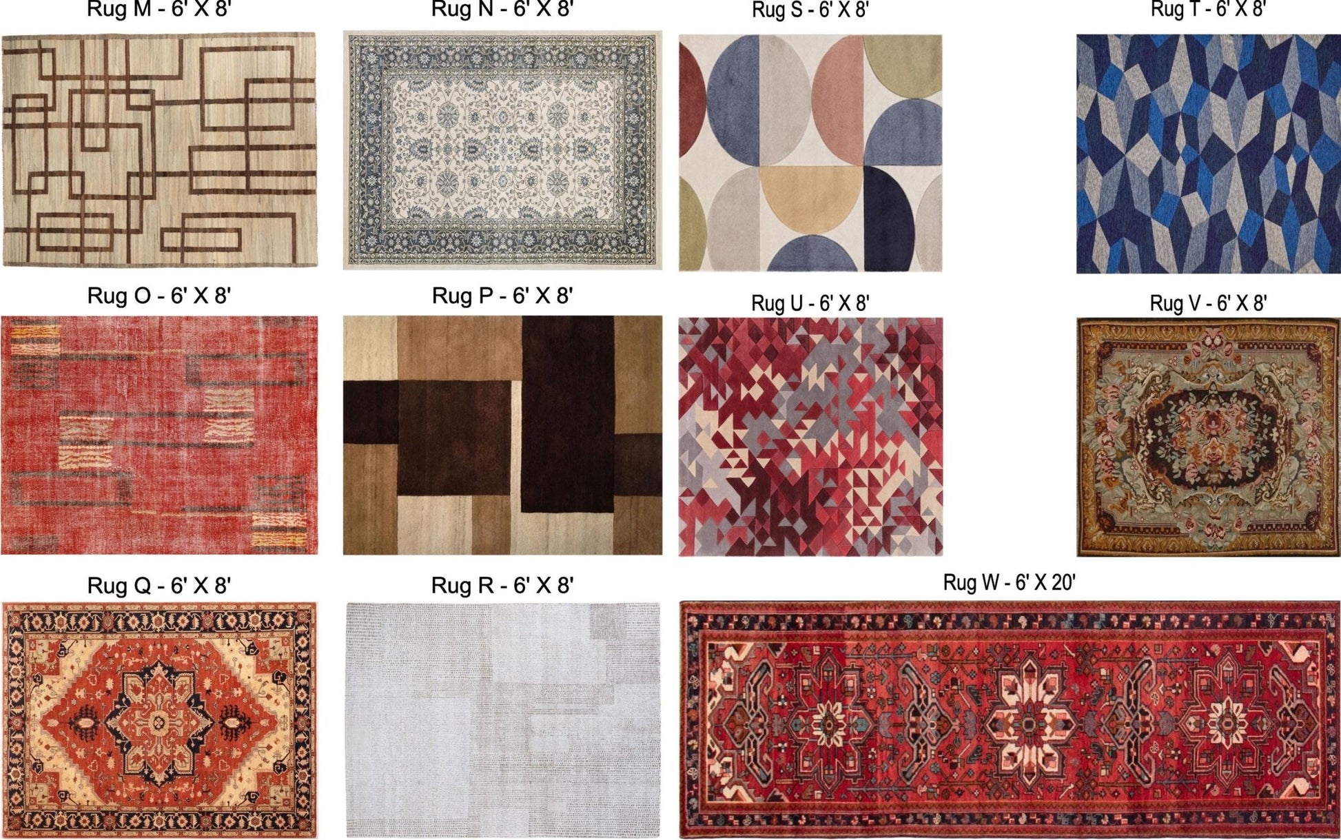 1:24 Scale Dollhouse Rugs - 50+ Different Styles, Shapes, and Sizes to Choose From - Printed on Cotton Canvas - MstrcrftMinis - 1108