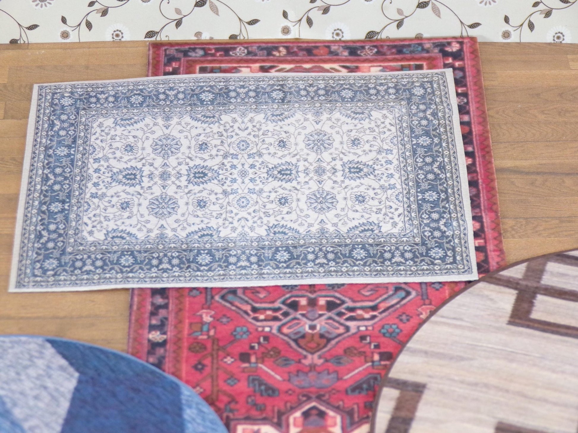 1:24 Scale Dollhouse Rugs - 50+ Different Styles, Shapes, and Sizes to Choose From - Printed on Cotton Canvas - MstrcrftMinis - 1108