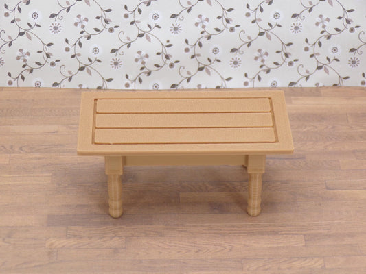 1:24 Scale Farmhouse Kitchen Table - 1/25, G Scale - for Rustic, Handcrafted Charm - MstrcrftMinis - 1293