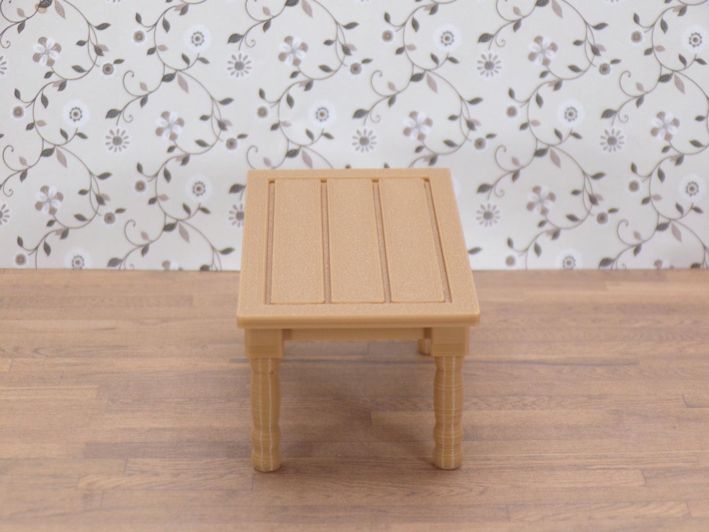 1:24 Scale Farmhouse Kitchen Table - 1/25, G Scale - for Rustic, Handcrafted Charm - MstrcrftMinis - 1293