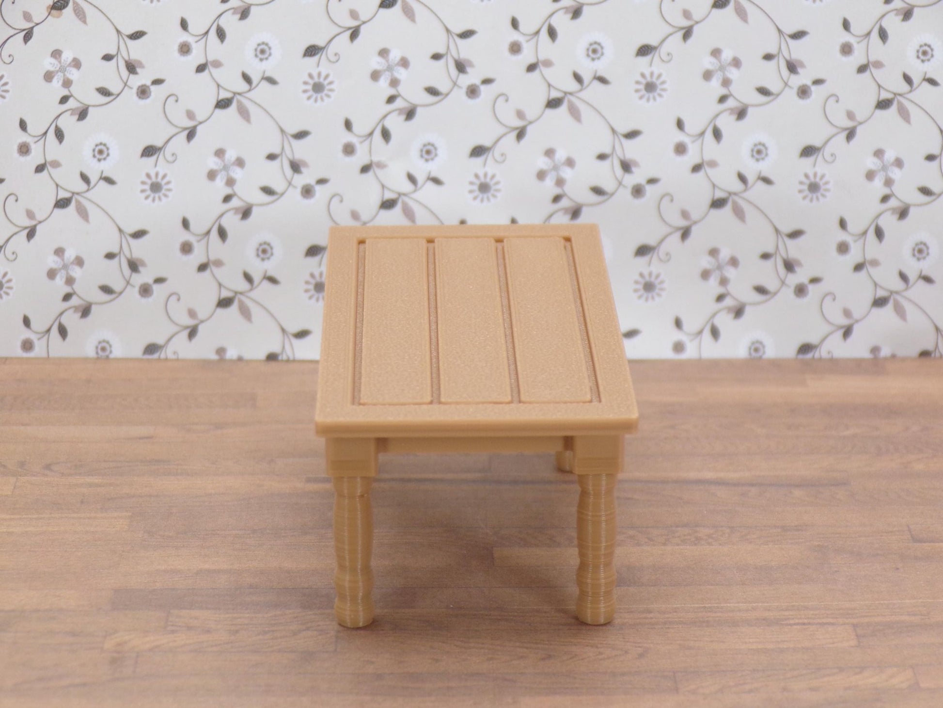 1:24 Scale Farmhouse Kitchen Table - 1/25, G Scale - for Rustic, Handcrafted Charm - MstrcrftMinis - 1293