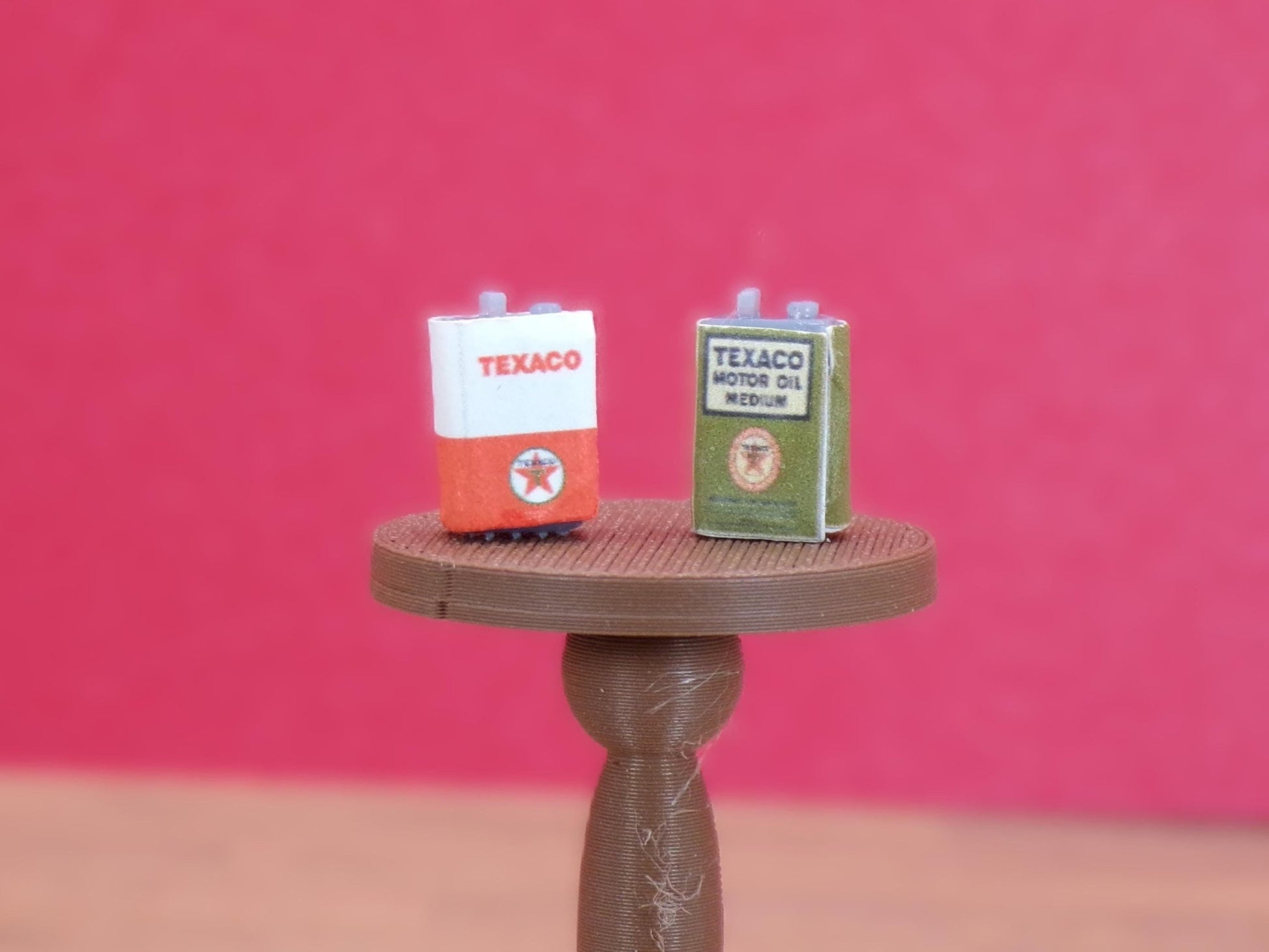 1:24 Scale Gallon Oil Cans - Perfect for Garage Dioramas & Workshop Scenes - MstrcrftMinis - 1086