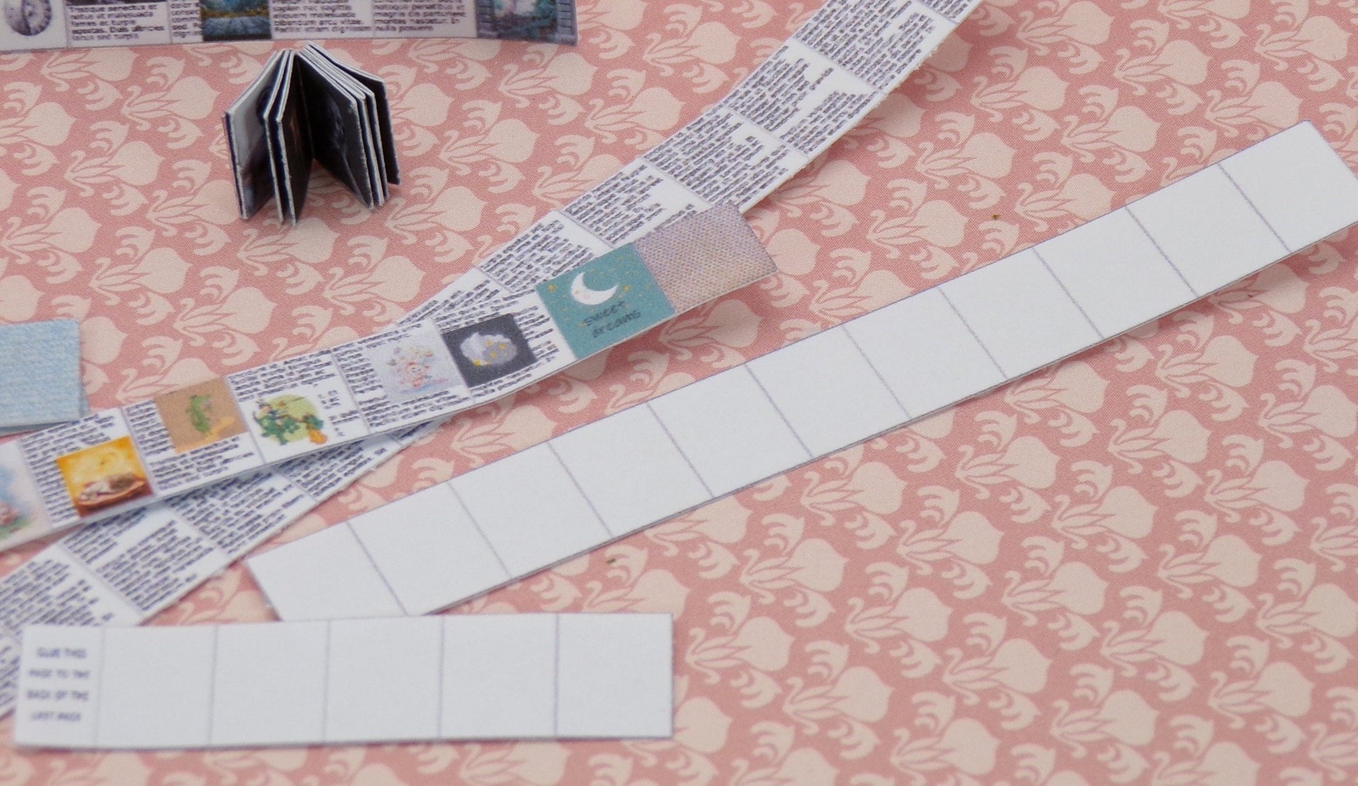 1:24 Scale Generic Inside Book Pages - 8.5 x 11 Books - MstrcrftMinis - 1035