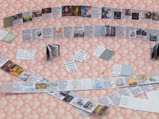 1:24 Scale Generic Inside Book Pages - 9 x 12 Books - MstrcrftMinis - 1036