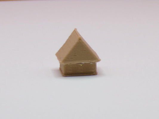 1:24 Scale Gingerbread House Table Decoration - Ready To Decorate - MstrcrftMinis - 1162