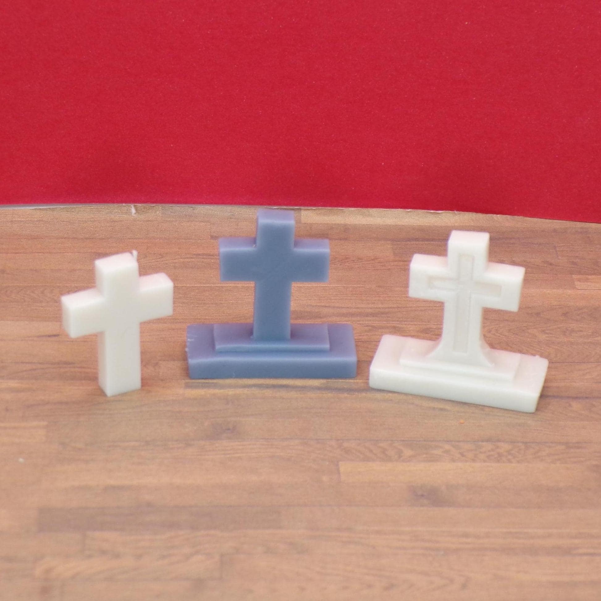 1:24 Scale Graveyard Headstones – Halloween Cemetery Miniatures – Tombstones, Crosses & Obelisks – Dollhouse Graveyard - MstrcrftMinis - 1402-A