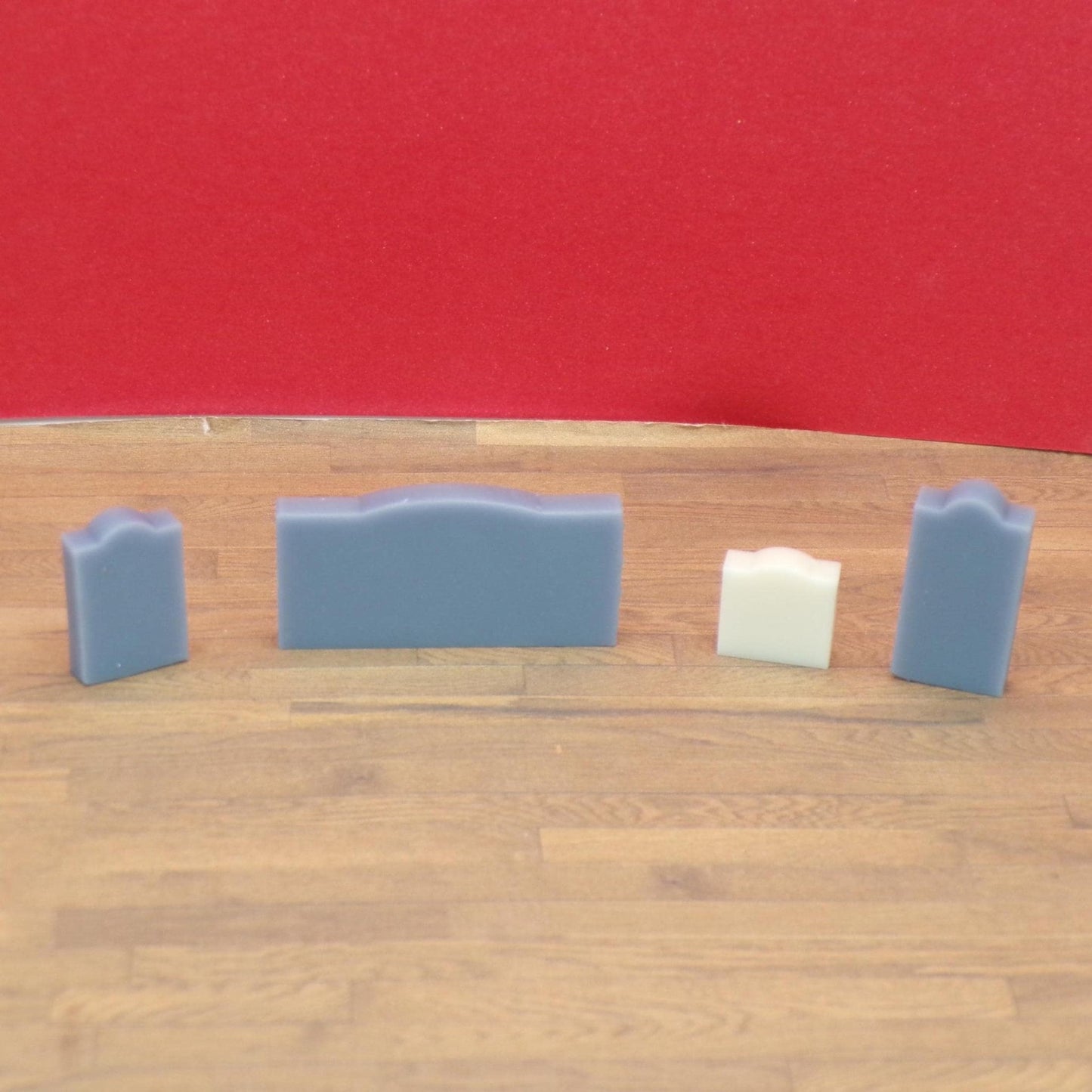 1:24 Scale Graveyard Headstones – Halloween Cemetery Miniatures – Tombstones, Crosses & Obelisks – Dollhouse Graveyard - MstrcrftMinis - 1402-T