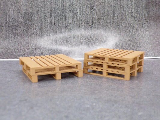 1:24 Scale Industrial Pallets - Great Addition to a Warehouse, Industrial, or Post - Apocalyptic Scene - MstrcrftMinis - 1204