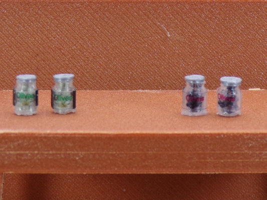 1:24 Scale Jar of Olives - Green or Black - MstrcrftMinis - 1102