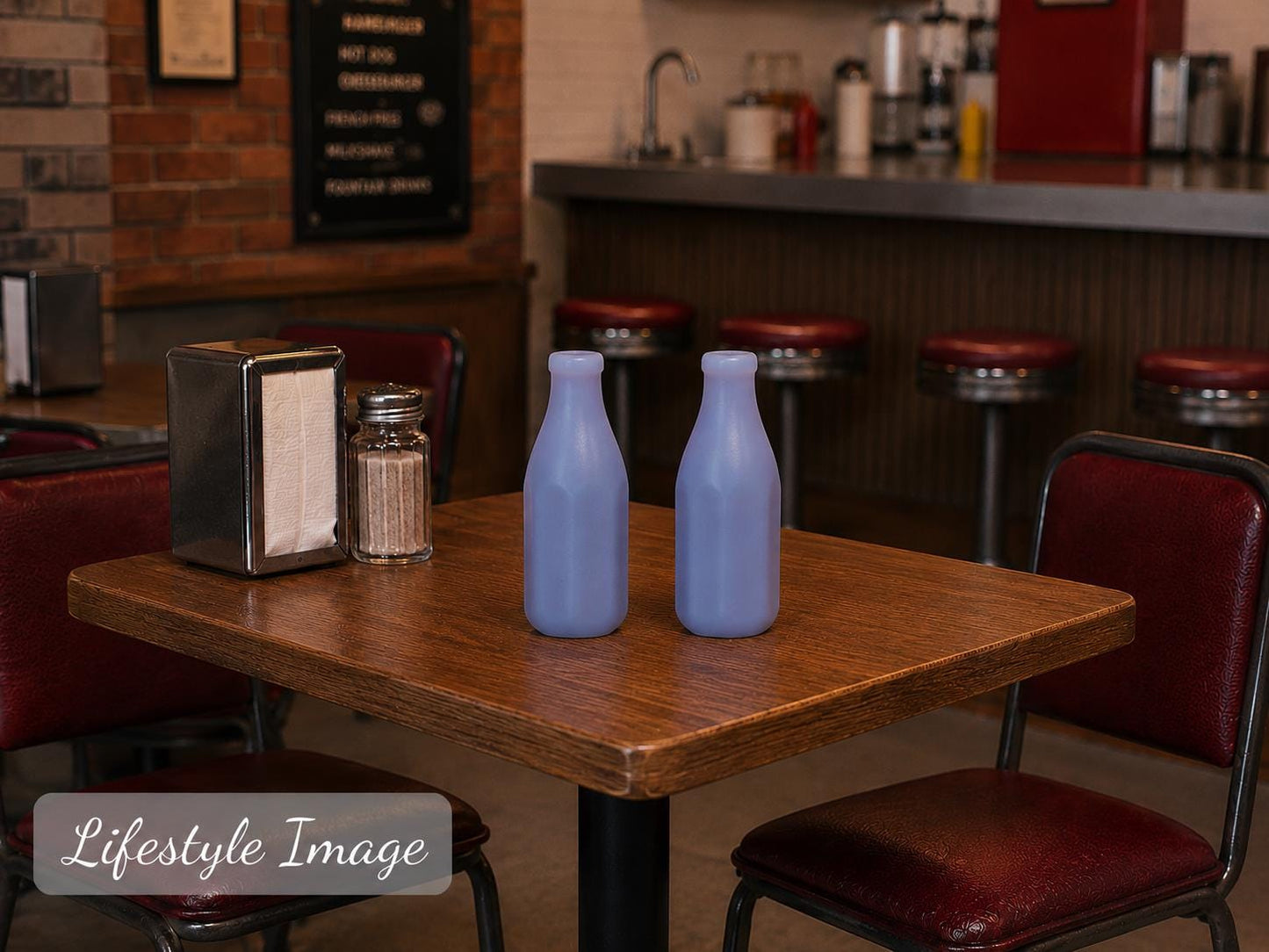 1:24 Scale Ketchup Bottles (Set of 2) – Miniature Condiment Bottles | Diorama Restaurant Prop - MstrcrftMinis - 1398