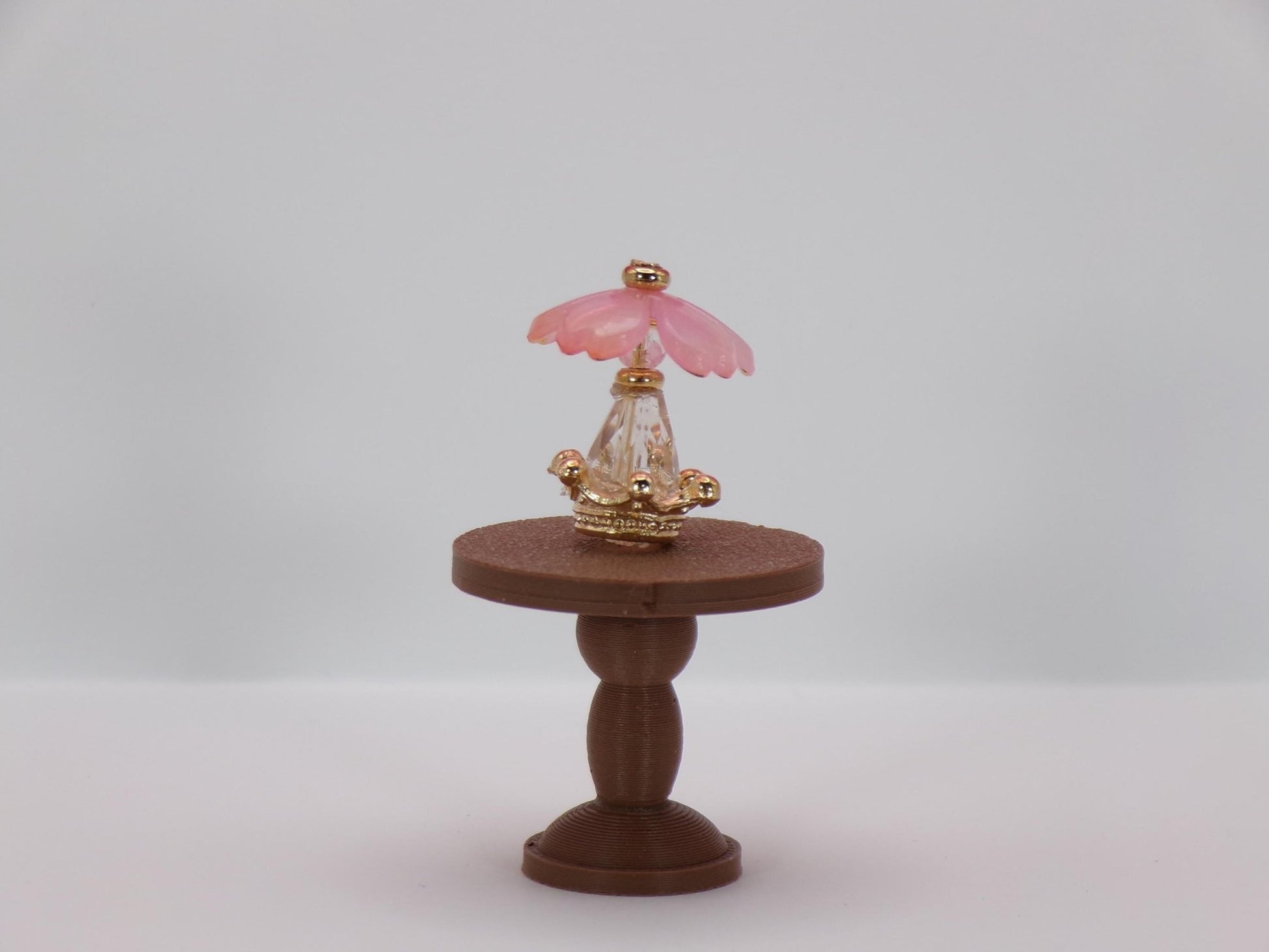 1:24 Scale Lamps - "Fleur de Verre" - Handcrafted Charm in Every Detail - MstrcrftMinis - 1189 - H