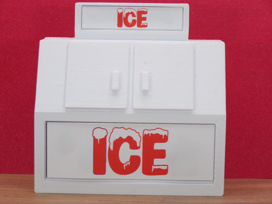 1:24 Scale Large Ice Machine - Ideal for Grocery Store, Convenience Store, Bait Shop, Gas Station, Repair Station - MstrcrftMinis - 1210