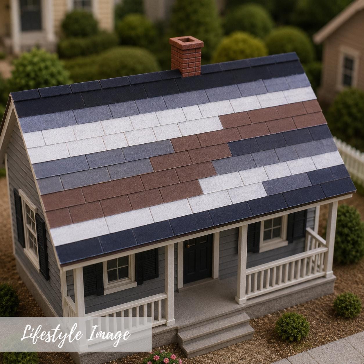 1:24 Scale Miniature 3-Tab Roofing Shingles – 20 Pack - Vinyl Stickers - MstrcrftMinis - 1413