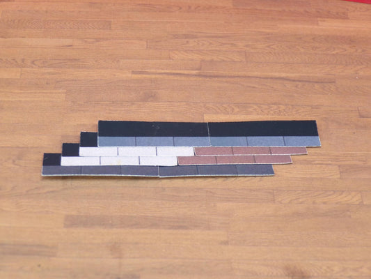 1:24 Scale Miniature 3-Tab Roofing Shingles – 20 Pack - Vinyl Stickers - MstrcrftMinis - 1413