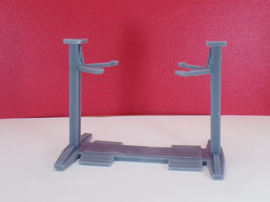 1:24 Scale Miniature Automotive Lift | Dollhouse Garage Car Hoist | Tiny Vehicle Lift for Model Car Workshop Dioramas - MstrcrftMinis - 1246