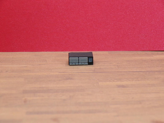 1:24 Scale Miniature Dual Cassette Tape Deck - 1/25 Scale and G Scale Compatible - MstrcrftMinis - 1279