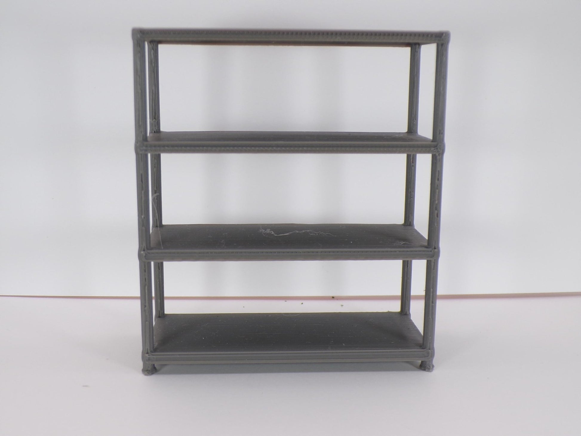 1:24 Scale Miniature Garage Parts Rack | Dollhouse Workshop Shelving | Mini Auto Shop Storage Shelf for Dioramas & Model Garages - MstrcrftMinis - 1222