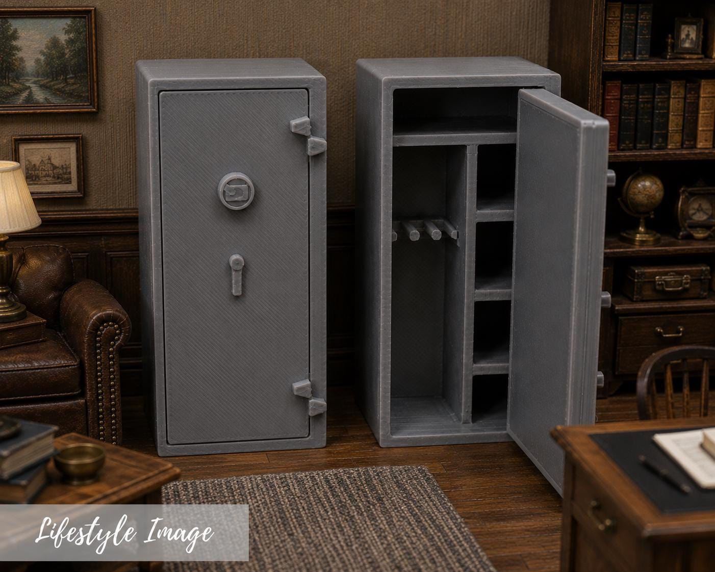 1:24 Scale Miniature Safe – Open or Closed Version - MstrcrftMinis - 1415