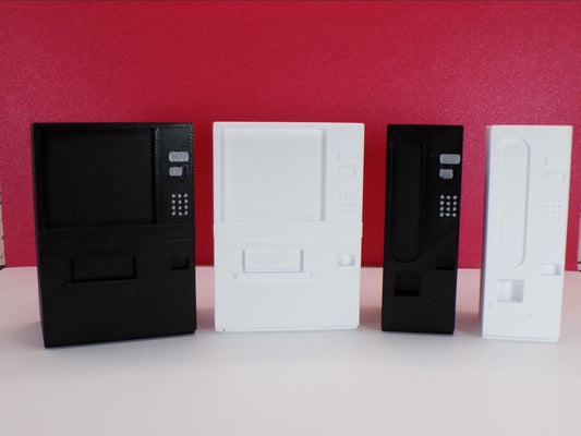 1:24 Scale Miniature Snack Vending Machines (Set of 2) | Dollhouse Food Accessories | Miniature Modern Vending Machines for Dioramas - MstrcrftMinis - 1218