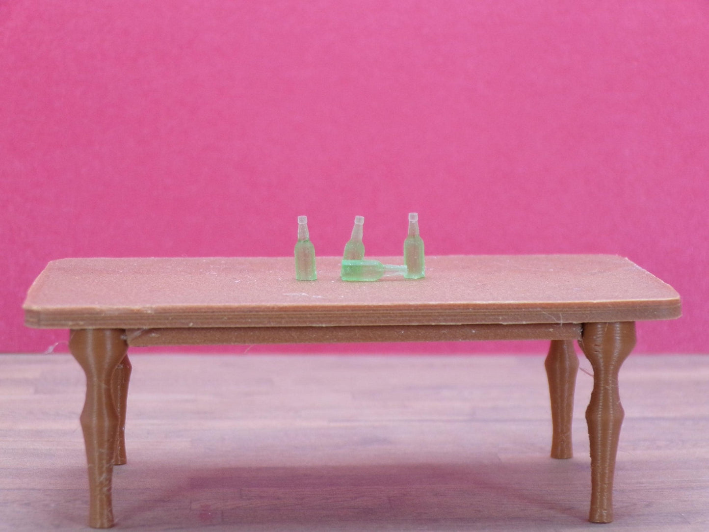 1:24 Scale Miniature Soda Pop Bottles (Set of 24) | Green, Clear & White Bottles | Dollhouse Kitchen or Diner Drink Props - MstrcrftMinis - 1243