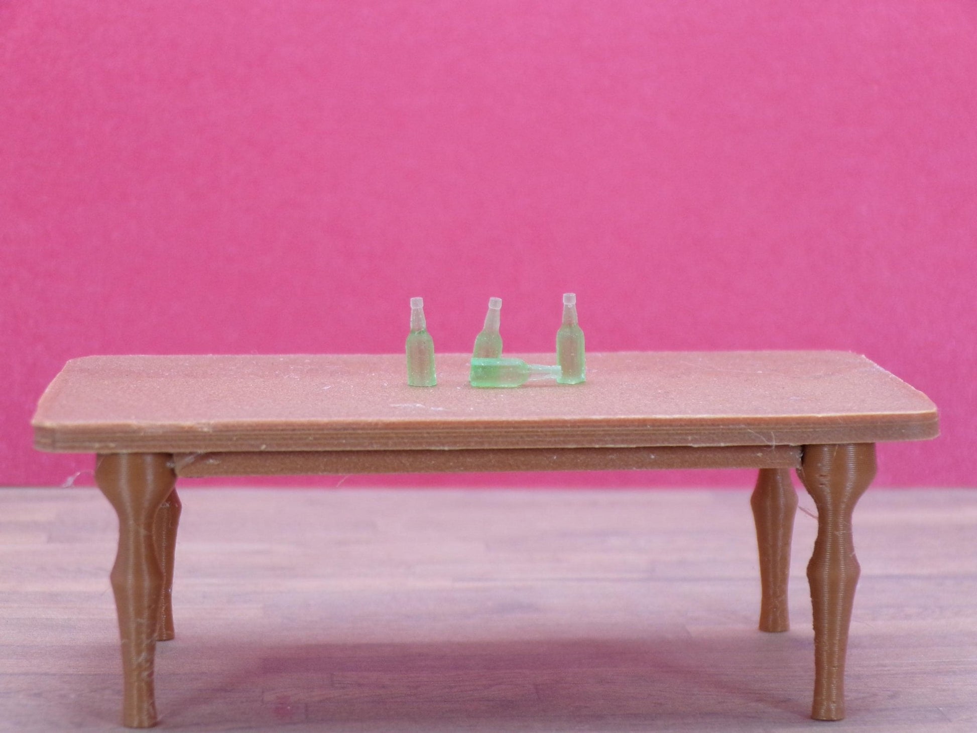 1:24 Scale Miniature Soda Pop Bottles (Set of 24) | Green, Clear & White Bottles | Dollhouse Kitchen or Diner Drink Props - MstrcrftMinis - 1243