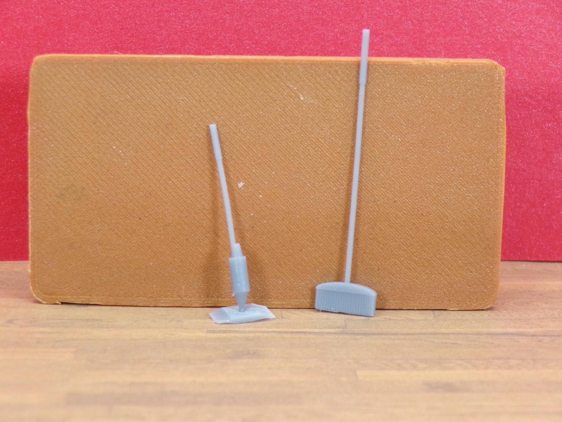 1:24 Scale Mop and Broom Set – Cleaning Tools for Dollhouse Utility Room, or Garage - MstrcrftMinis - 1330