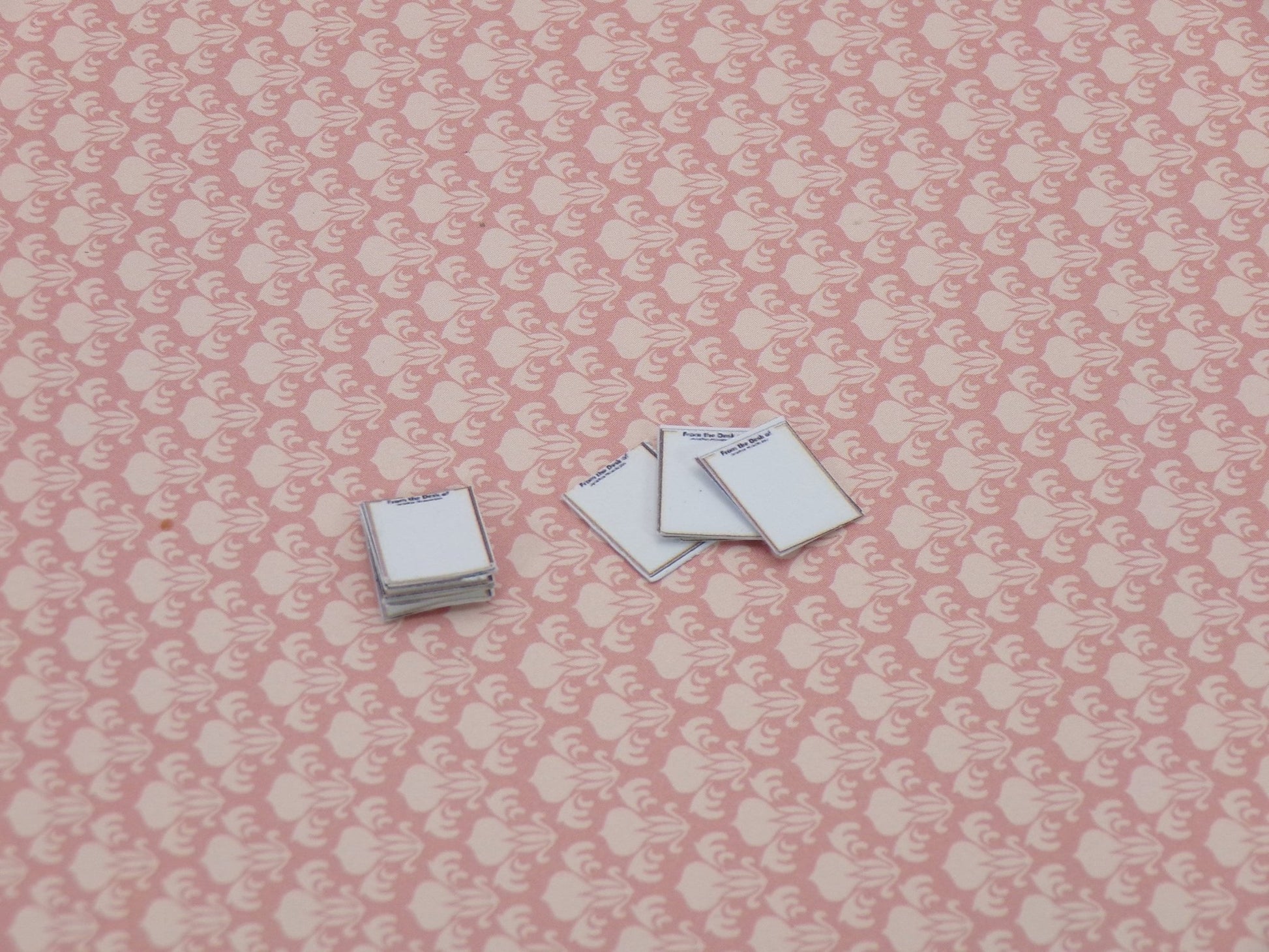 1:24 Scale Office Supplies - File Holders, Legal Pads, Notebooks, Stationary, Desk Calendar, Sticky Notes, File Folder, Copy Paper with Box - MstrcrftMinis - 1080