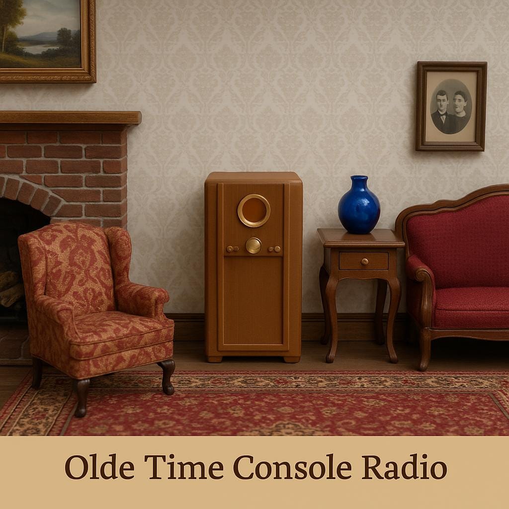 1:24 Scale Olde Time Console Radio With Optional Lighted Dial | 1/25 Scale | G Scale - MstrcrftMinis - 1270