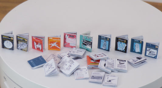 1:24 Scale Owner's Manuals - Tools, Shop Machines, Star Wars Death Star, Dr. Who Dalek and More - MstrcrftMinis - 1100