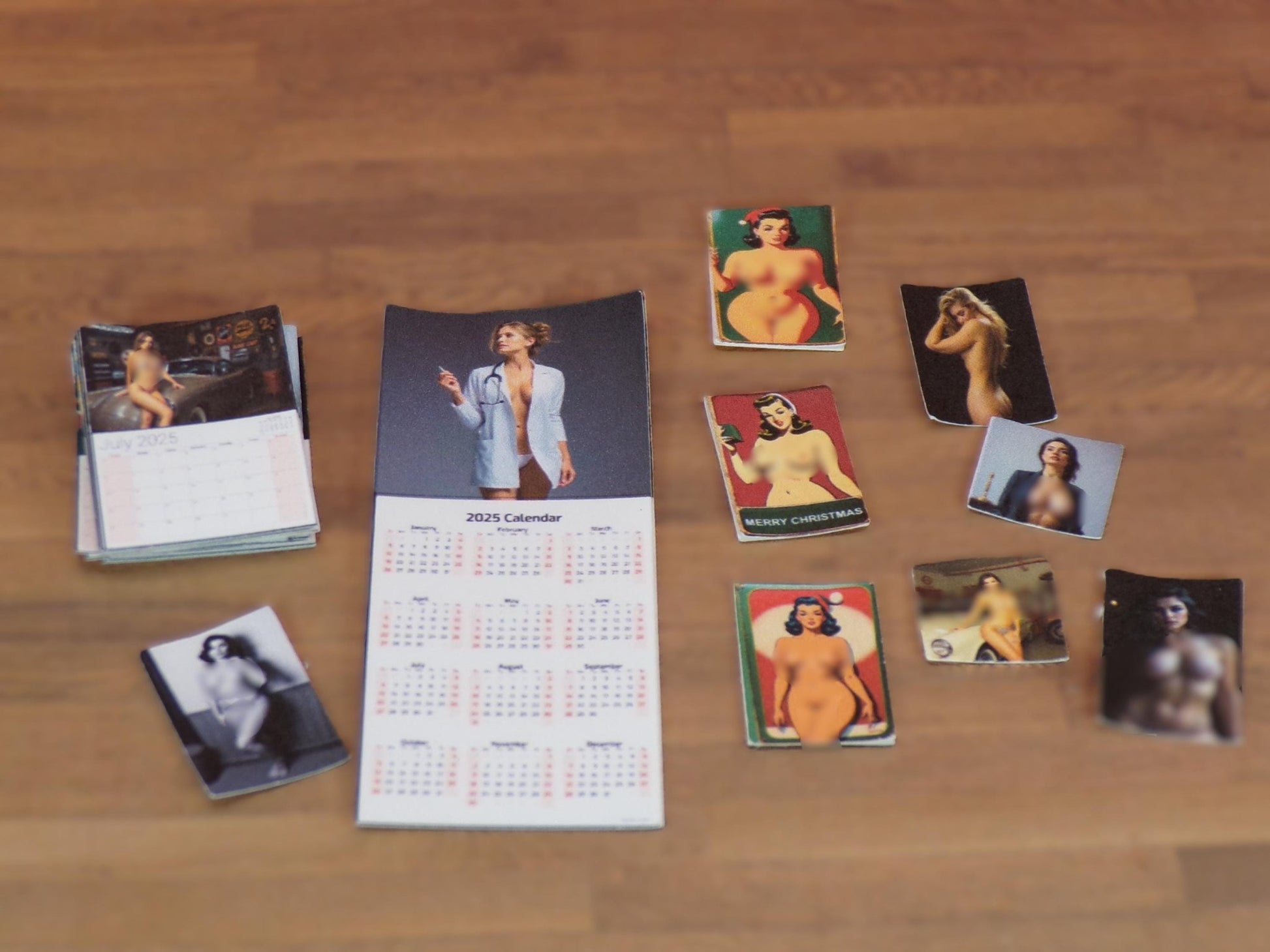 1:24 Scale Pin - up Posters, Pictures, Calendars - WARNING! MATURE CONTENT - MstrcrftMinis - 1182