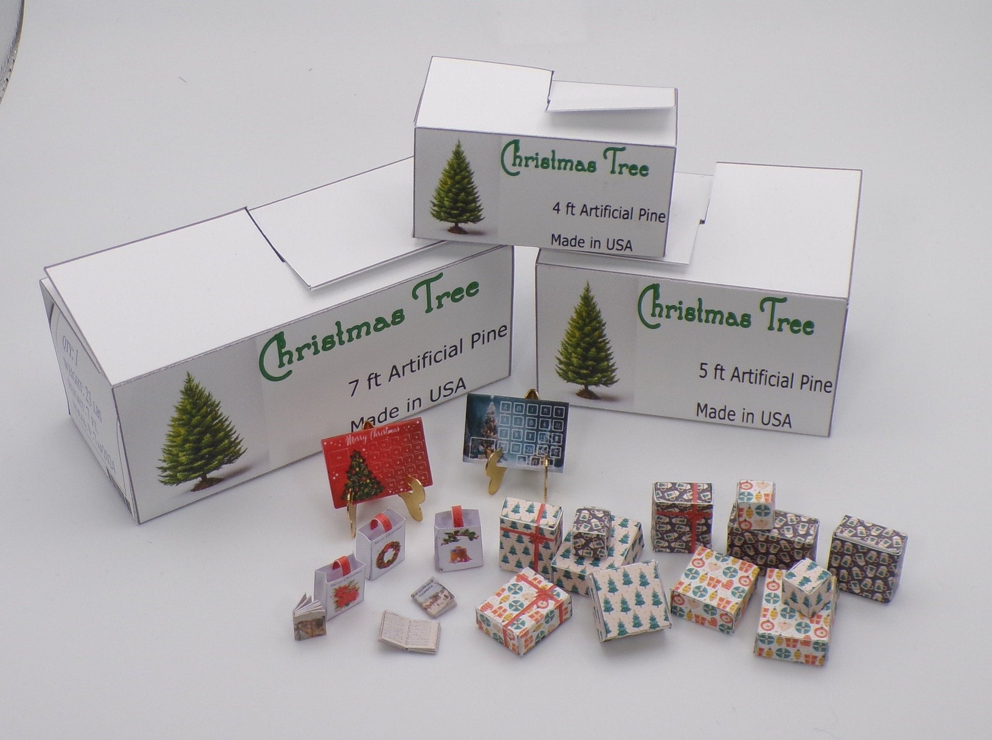 1:24 Scale Prewrapped Christmas Presents - MstrcrftMinis - 1046