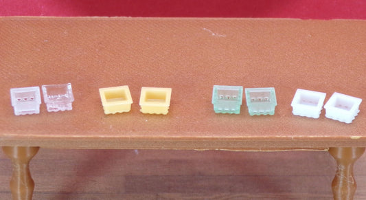 1:24 Scale Quart or Pint Fruit and Vegetable Containers / Baskets - MstrcrftMinis - 1141