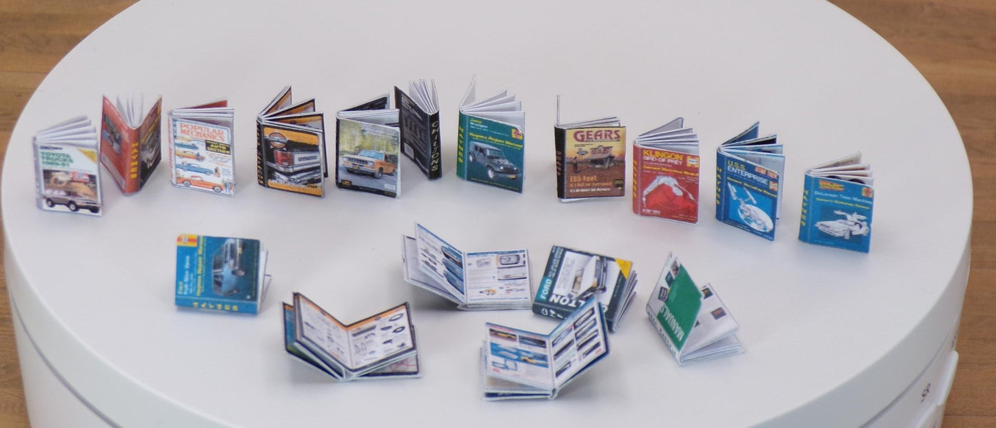 1:24 Scale Repair Guides and Parts Catalogs - Includes Repair Guides for the Starship Enterprise and the Time Traveling Delorean - MstrcrftMinis - 1097