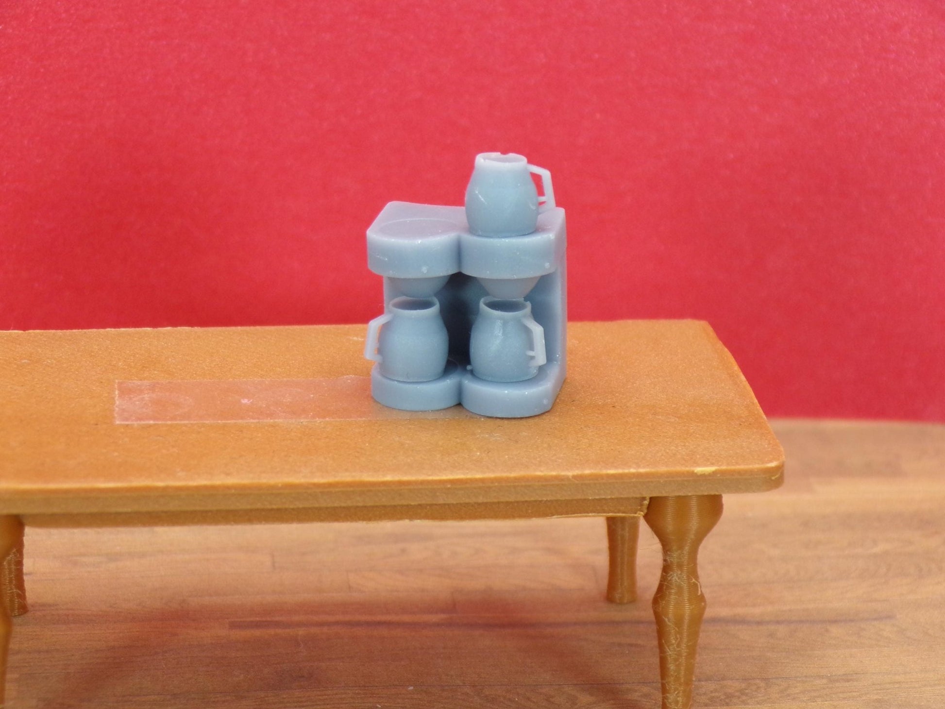 1:24 Scale Restaurant Coffee Maker and Coffee Pots (2) – Miniature Diner Station - MstrcrftMinis - 1383