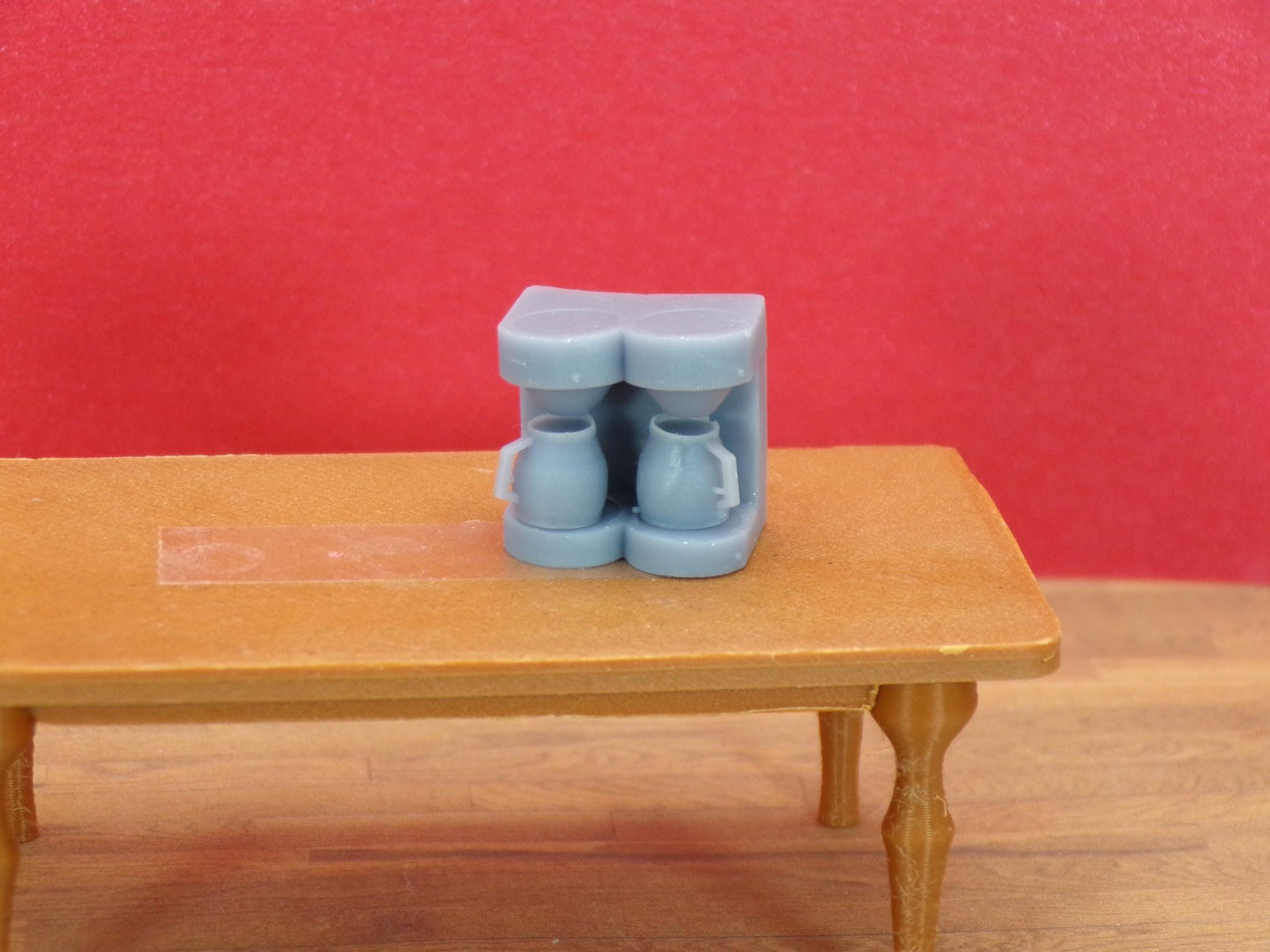 1:24 Scale Restaurant Coffee Maker and Coffee Pots (2) – Miniature Diner Station - MstrcrftMinis - 1383