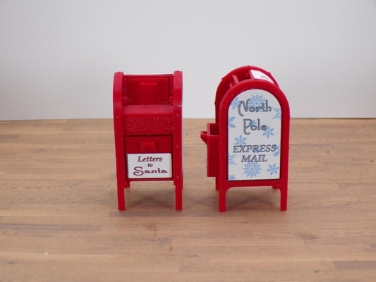 1:24 Scale Santa's Mailbox - Get Those Letters Off to Santa Before it is Too Late! - MstrcrftMinis - 1168