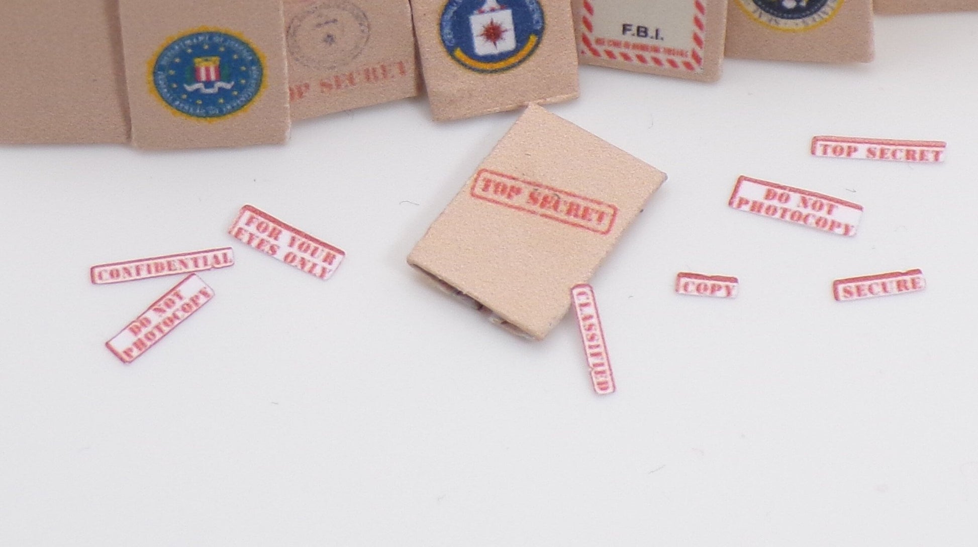 1:24 Scale Secret Agent Files and Paperwork - MstrcrftMinis - 1033