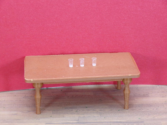 1:24 Scale Set of 4 Clear Drinking Glasses - MstrcrftMinis - 1166