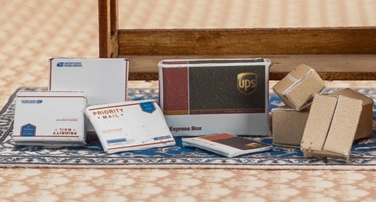 1:24 Scale Shipping Boxes - MstrcrftMinis - 1020
