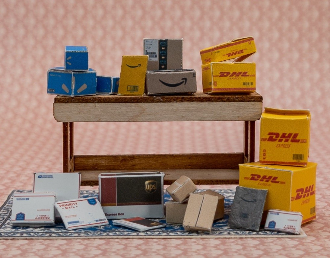 1:24 Scale Shipping Boxes - MstrcrftMinis - 1020