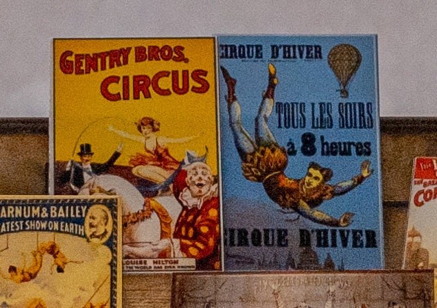 1:24 Scale Stunning Circus Posters - MstrcrftMinis - 1023