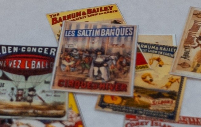 1:24 Scale Stunning Circus Posters - MstrcrftMinis - 1023
