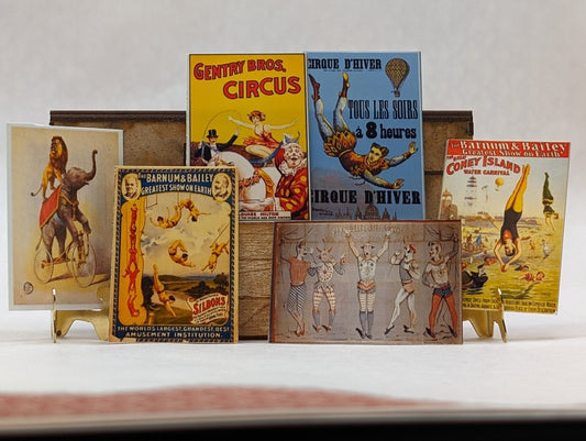 1:24 Scale Stunning Circus Posters - MstrcrftMinis - 1023