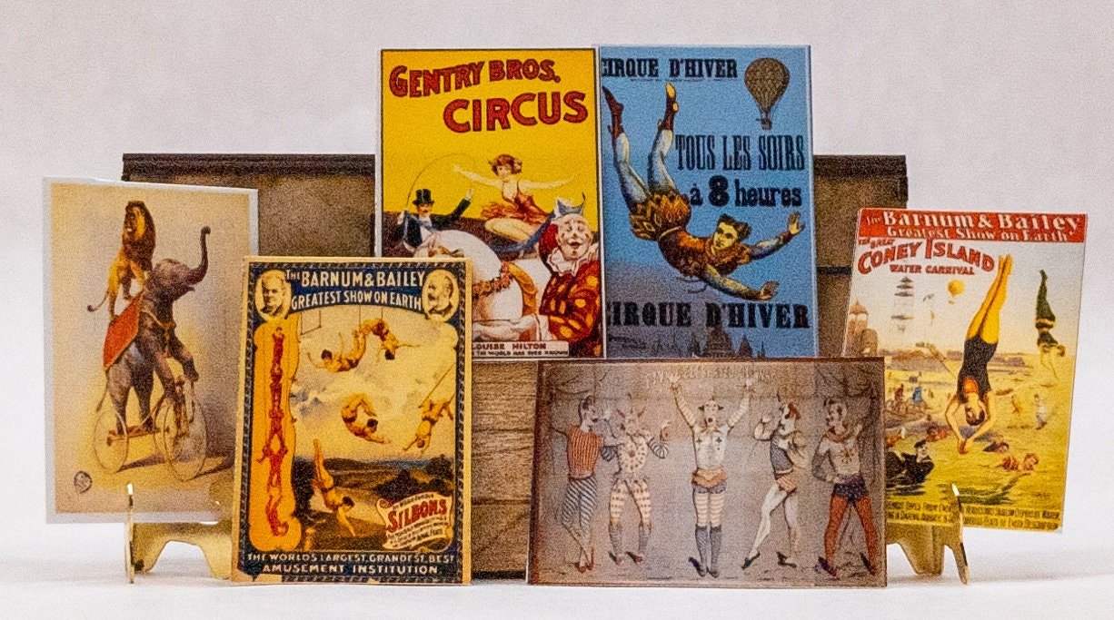 1:24 Scale Stunning Circus Posters - MstrcrftMinis - 1023