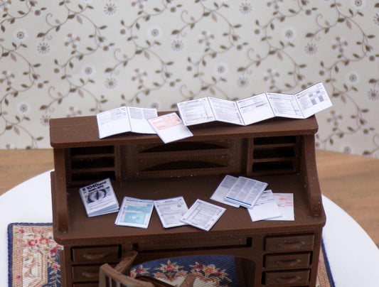 1:24 Scale Tax Documents - MstrcrftMinis - 1014