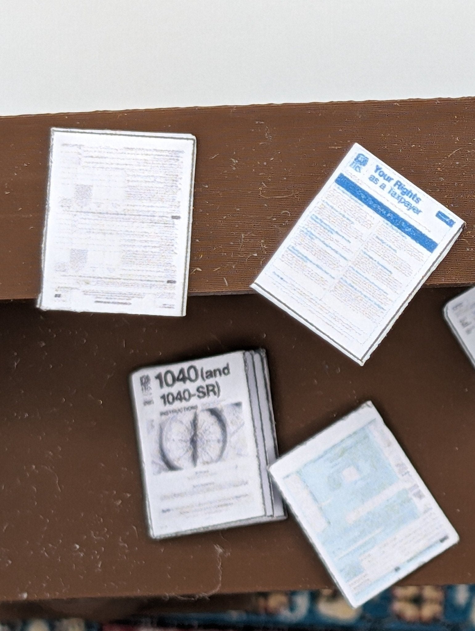 1:24 Scale Tax Documents - MstrcrftMinis - 1014