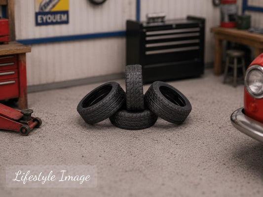 1:24 Scale Tires – Miniature Automotive Tires for Garages, Auto Shops & Dioramas - MstrcrftMinis - 1395