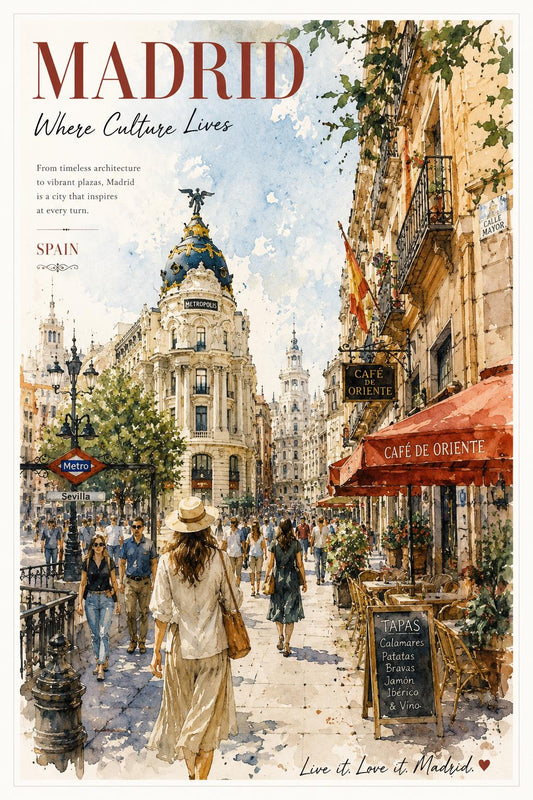 1:24 Scale Travel Posters | Set of 88 Miniature Watercolor City Prints – Dollhouse Art – Printable Miniatures - MstrcrftMinis - 1377