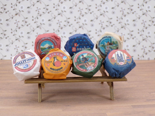 1:24 Scale Wheels of Cheese - Yes! 83 - pound Wheels of Cheese - MstrcrftMinis - 1008